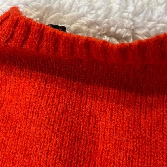 Hunt club woman Shetland Wool sweater. Burnt orange Crew next pull over size L - Picture 10 of 17